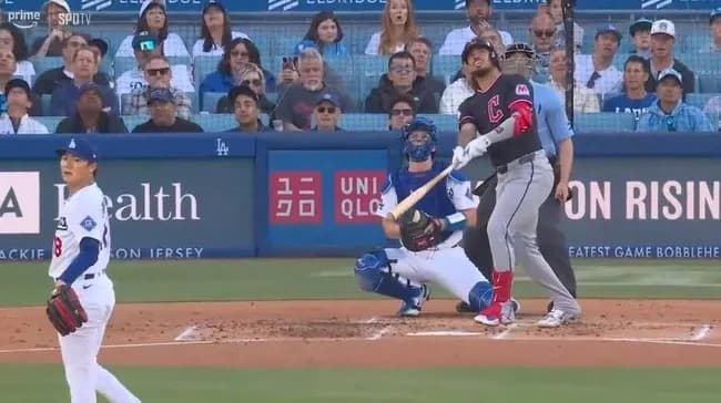 ドジャース・山本由伸、ガーディアンズ・アリアスにソロホームランを打たれ3回まで2失点目…