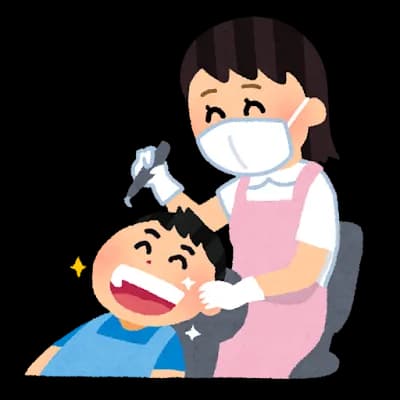 歯医者さんでプニっとした感触が頭に当たったのだが