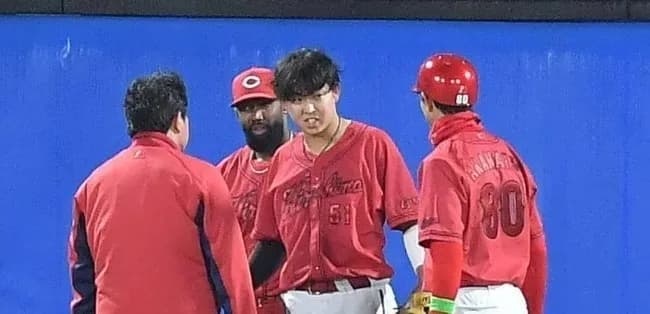 【悲報】広島平川連が右肩肩鎖関節の損傷