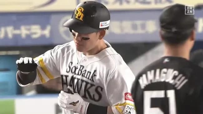 【ロッテ対ソフトバンク1回戦】ソフトバンク・栗原陵矢、ロッテ・毛利から第2号先制2ランホームラン！！！！！！！！！！！！！！！