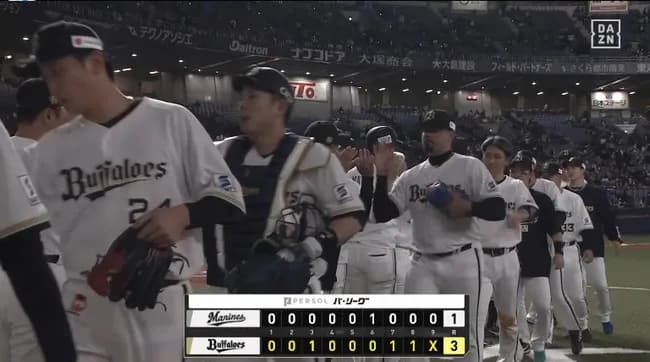 【オリックス対ロッテ1回戦】オリックスがロッテに辛勝で勝率5割に戻す！ 連敗3で止める 宗V打&2安打 打線11安打 髙島は6回途中自責1で今季初白星 西川1号ソロ