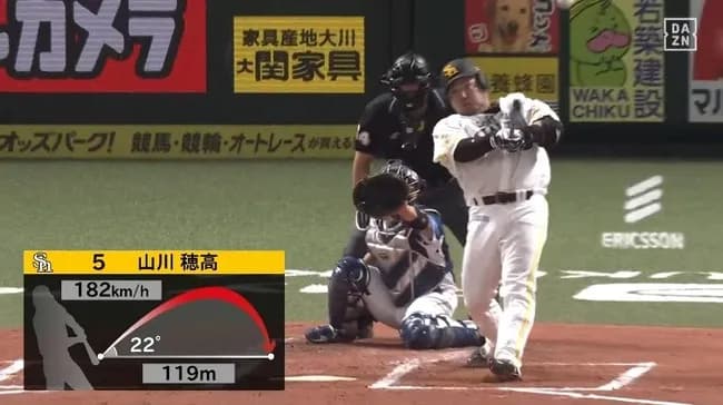 【ソフトバンク対西武1回戦】ソフトバンク・山川、西武・隅田から第4号同点ソロホームラン！！！！！！！！！！！！！！！！！