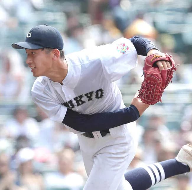 中京大中京の宮内、米球界挑戦へ　身長195cmの最速150キロ右腕