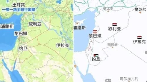 【悲報】中国父さん、地図から「イスラエル」の名前を削除してしまうｗｗｗｗｗｗｗｗｗｗ