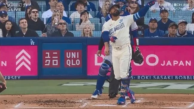 ドジャース　テオスカー・ヘルナンデス、第3号勝ち越し3ランホームラン！！！！！！！！！！！！！！！！！！！