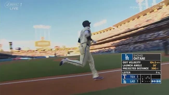 大谷翔平、第4号先頭打者同点ホームラン！！！！！！！！！！！！！！！！！！！！！！