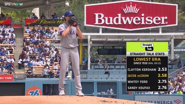 最強右腕デグロム(37)、6回1失点9奪三振で今季初勝利！！