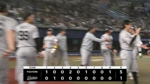 4月14日　ロッテ１－５日本ハム　先発ジャクソンが7回4失点、寺地に一発が飛び出すもそれ以外のチャンス活かせず3連敗