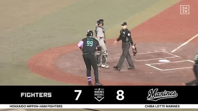 【ロッテ対日本ハム5回戦】日本ハム・レイエス、ロッテ・高野から第3号ソロホームラン！1点差に詰め寄る！！！！！！！！！！！！！！！！！