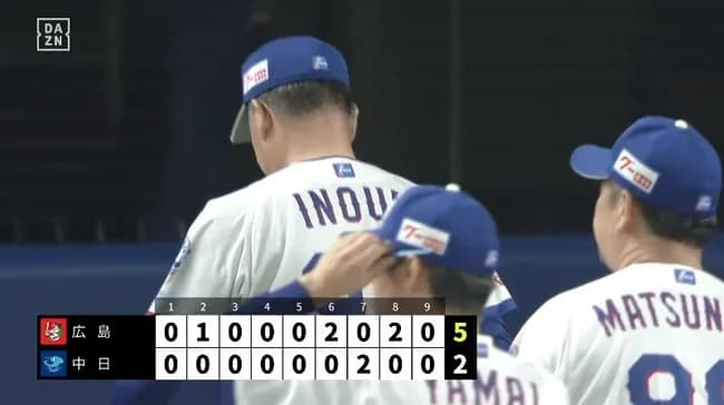 バンテリン中日　1勝6敗