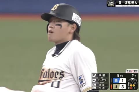渡部遼人プロ初猛打賞に2盗塁！！！！