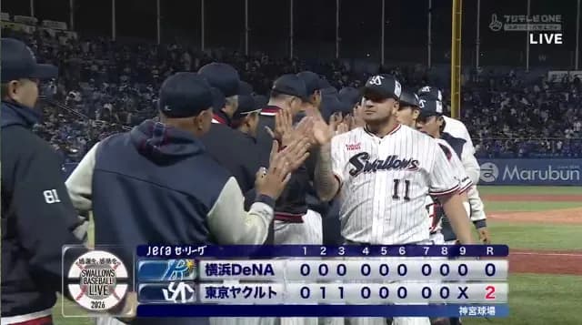 ベイスターズ 0－2 スワローズ　デュプランティエ4回2失点　打線は5安打完封負け