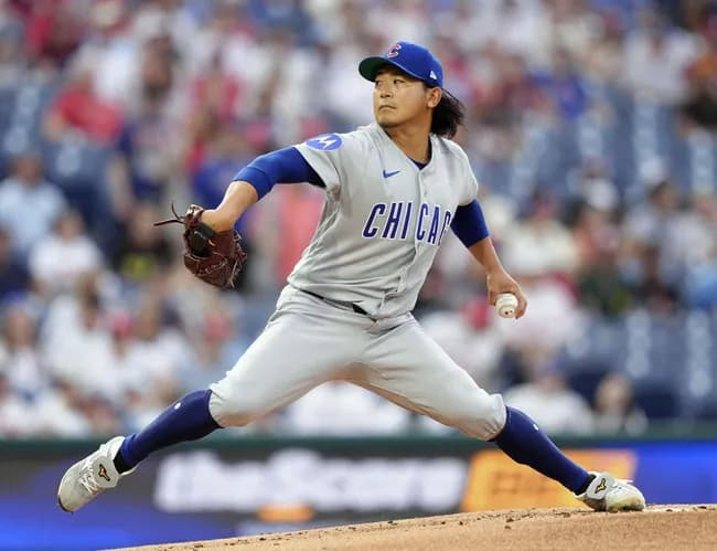 今永昇太 対フィリーズ 6回 1失点 与四球1 11奪三振
