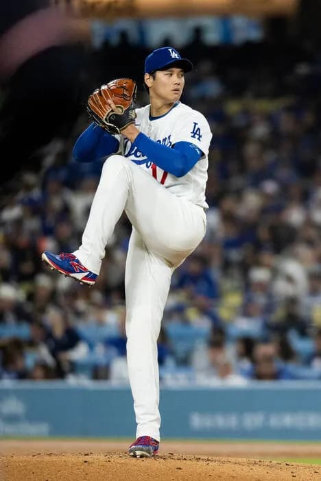 大谷翔平、ジャッキーロビンソンデーで自身初登板＆５年ぶりの投手専念　スタメン発表、１番はタッカー　全員が背番号「４２」を着用