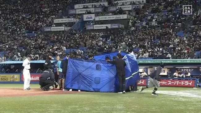 【ヤクルト対DeNA5回戦】神宮で球審にバット直撃　倒れ込み担架で搬送　スタンド騒然のアクシデント