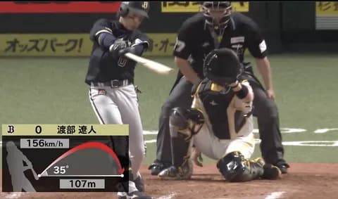 渡部遼人プロ初ホームラン！！！！本日6打席6出塁1本塁打2長打