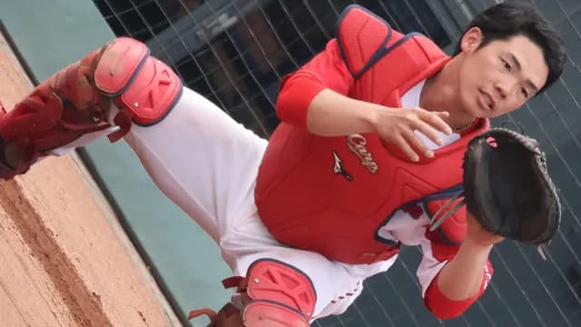 カープ持丸泰輝が盗塁阻止！『盗塁阻止率0％』から卒業！！