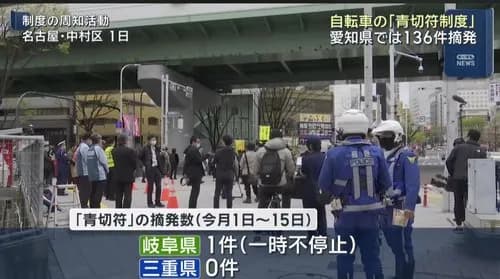 【悲報】自転車の青切符さん、愛知県だけガチで切りまくってる模様ｗｗｗｗｗｗｗｗｗｗ