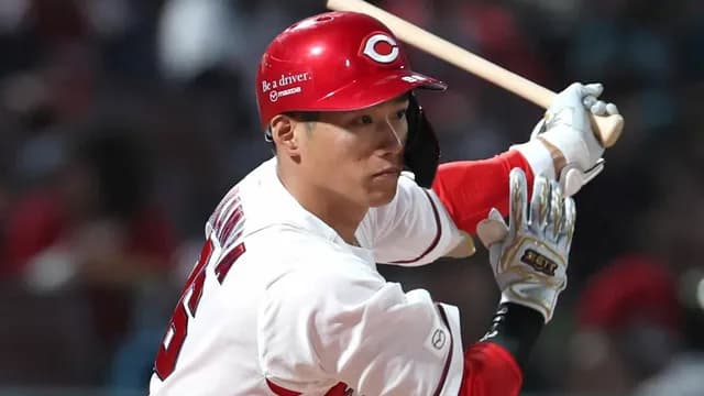カープ中村奨成、今季初のスタメン落ち。打率.192 0本 0点と苦戦