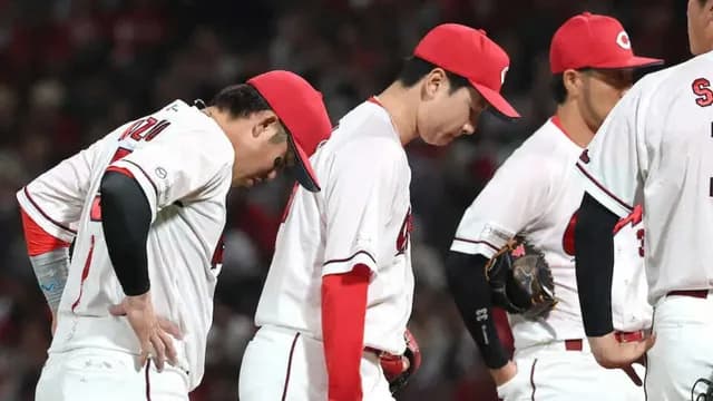 カープ島内、2軍降格。