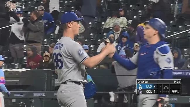 ドジャース13安打７得点でロッキーズに完勝、マンシー２発、大谷翔平２安打、グラスノーが好投　菅野智之は４回５失点で降板