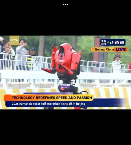【衝撃】人型ロボットさん、去年2時間40分かかったハーフマラソンをガチの48分で完走してしまう・・・・・・・・・