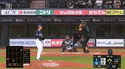 【日本ハム対西武3回戦】球場騒然　日本ハム・水谷に送球が直撃　倒れこむ