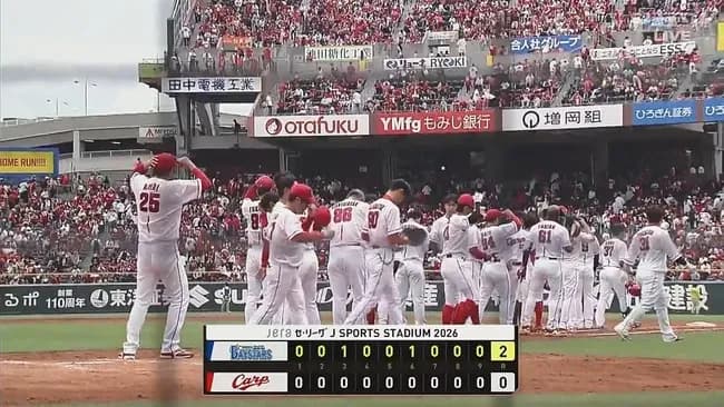 4月の広島カープ、3勝10敗