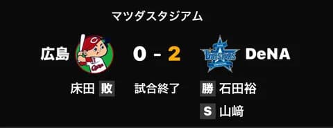 【試合結果】[2026/4/19] DeNAベイスターズ２ー０広島カープ 三連勝！