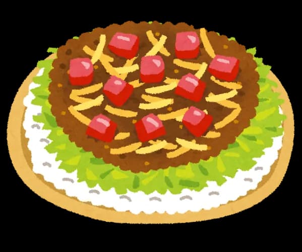 タコライス（タコは入っていない）←こういうやつ