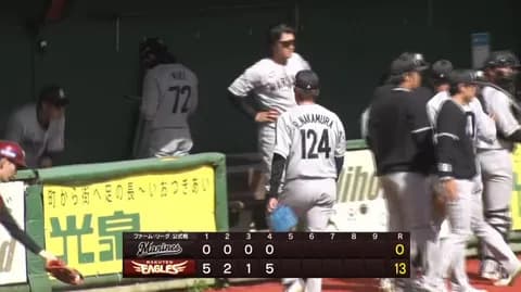 ロッテ中村亮太、二軍で4回終えて13失点