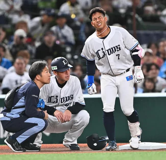 【西武】桑原将志が１回の走塁で負傷交代「抹消します　かなり痛い」西口監督、復帰に約1カ月か
