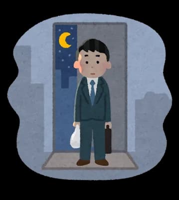 研修医俺氏、当直勤務を終え帰宅する。