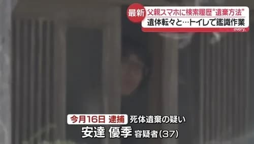 【衝撃】安達優季容疑者(37)さん、母親以外の全員に疑われ覆面パトカーに常時尾行されていた・・・・・・・・・