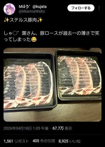 【悲報】しゃぶ葉の肉薄すぎ問題、ガチで想像の1.3倍薄かったわｗｗｗｗｗｗｗｗｗｗ