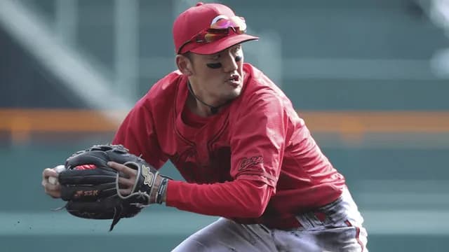 カープ矢野雅哉(GG賞)、スタメン出場ゼロ。