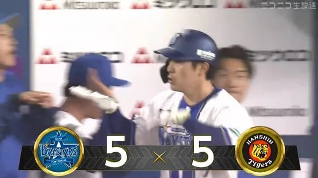 【ハマスタ花火大会】DeNA・佐野恵太、阪神・茨木から第2号同点ソロホームラン！！！！！！！！！！！！！！！！【DeNA対阪神5回戦】