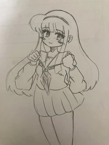 【画像】美少女描いたから評価を頼むｗｗｗｗｗｗｗｗｗｗ