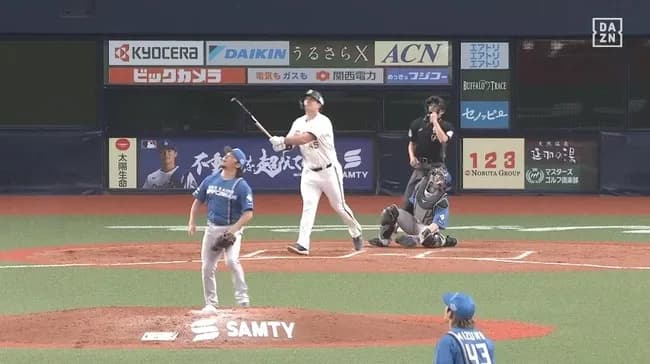 【オリックス対日本ハム4回戦】オリックス・シーモア、日本ハム・伊藤大海から来日初アーチとなる勝ち越し2ランホームラン！！！！！！！！！！！！！！！！！！