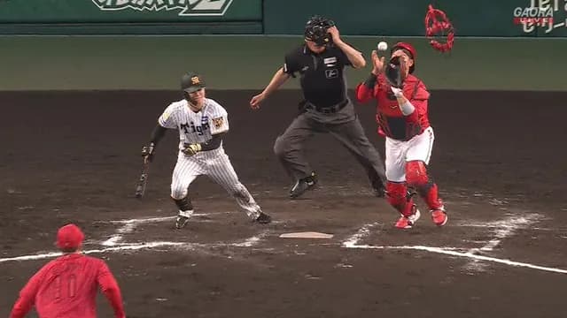 阪神・中野、ゲッツーバント打ち直しｗｗ