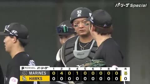 4月25日　ソフトバンク０－５ロッテ　先発種市アクシデント降板も後続が完封リレー！佐藤2打席連続弾も飛び出し快勝！