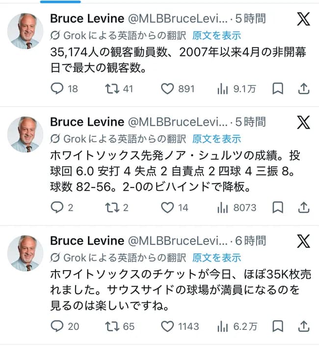 【朗報】シカホワ、村上効果で2007年以降の非開幕戦で最多観客動員数を記録するw w w w w w w w w w w w w w w w w w w w w w w w w