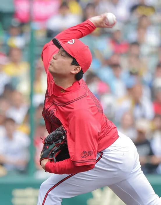 栗林良吏(広) 4登板 30.1回 2勝1敗 防御率1.19(セ2位) WHIP0.56(セ1位) xFIP2.85(セ2位)