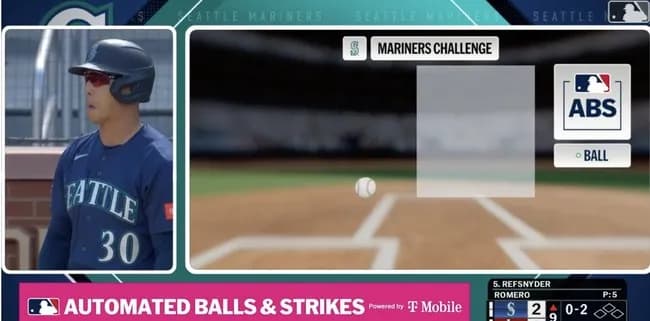 マリナーズ、ABSチャレンジで判定が覆った直後に決勝弾！劇的勝利