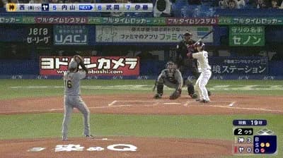 【ヤクルト対阪神6回戦】ヤクルト、2回裏に内山と武岡の二者連続ホームランで1点差に詰め寄る！！！！！！！！！！！！！！
