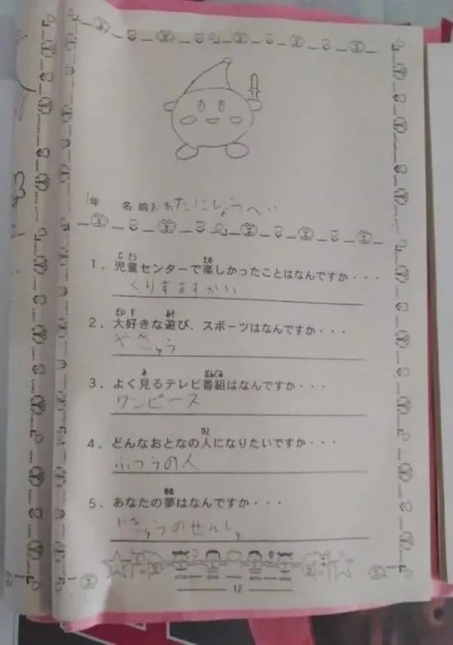 【悲報】小学生大谷翔平、カービィとワンピースが好きだった