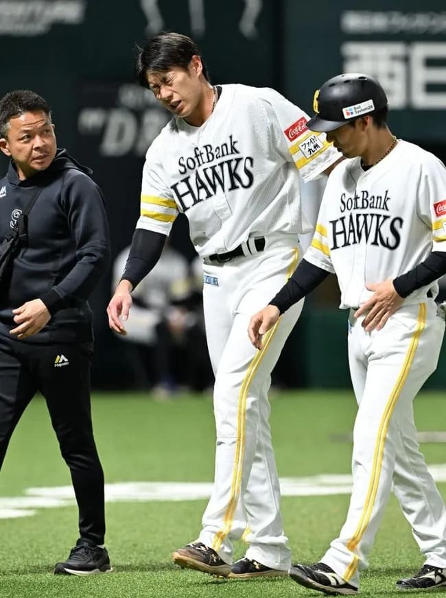SB柳田、試合前練習を欠場し病院へ