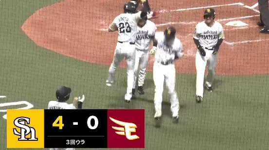 栗原陵矢、今日はグランドスラムｗｗｗｗｗｗ