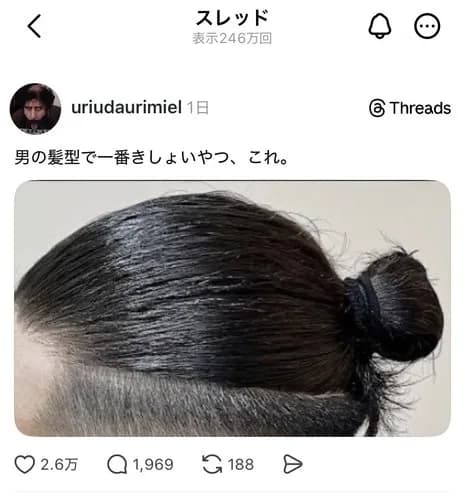 【悲報】女子さん「男の髪型できしょいやつ、満場一致でこれ」ｗｗｗｗｗｗｗｗｗｗ