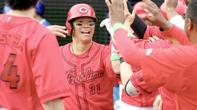 カープ坂倉将吾〝弾丸〟満塁ホームラン！初回に先制グランドスラム！！